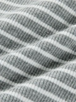 Discount Open Back Stripe Long Sleeve Bodysuit Sweater Tops|Bodysuits