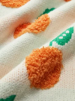 Online Orange Pattern Striped Sweater Sweater Tops|Sweaters & Cardigans