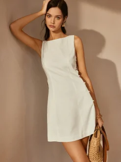 Online O-Ring Cutout Sleeveless Dress Casual Dresses|Work Dresses