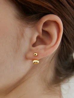 Hot Oval Bean Stud arrings Earrings|Accessories