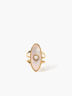 Outlet Oval Pearl Decor Ring Rings & Bracelets|Accessories