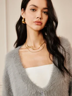 Discount Oversize Furry Cardigan Cardigans|Long Sleeve Sets