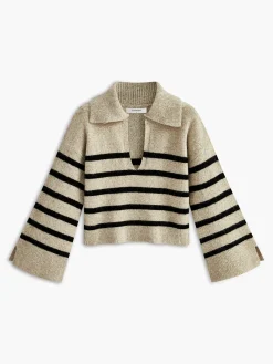 New Oversize Striped Pullover Sweater Sweater Tops|Sweaters & Cardigans