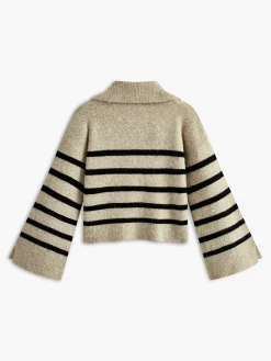 New Oversize Striped Pullover Sweater Sweater Tops|Sweaters & Cardigans