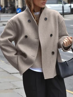 Clearance Oversized Button-Down Jacket Outerwear|Jackets