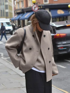 Clearance Oversized Button-Down Jacket Outerwear|Jackets