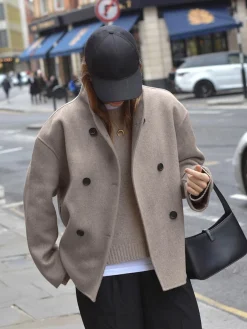 Clearance Oversized Button-Down Jacket Outerwear|Jackets