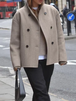 Clearance Oversized Button-Down Jacket Outerwear|Jackets