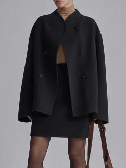 Clearance Oversized Button-Down Jacket Outerwear|Jackets