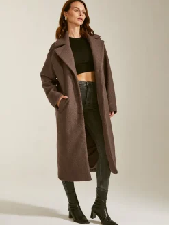 Clearance Oversized Essential Long Coat Outerwear|Coats