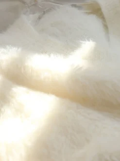Discount Oversized Fuzzy V-neck Sweater Sweater Tops|Sweaters & Cardigans