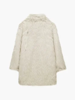 Outlet Oversized Fuzzy Women Faux Fur Coat Outerwear|Coats