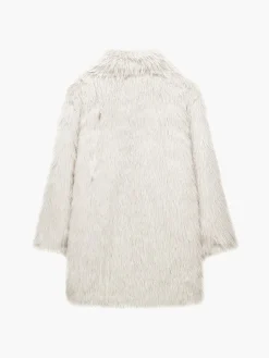 Outlet Oversized Fuzzy Women Faux Fur Coat Outerwear|Coats