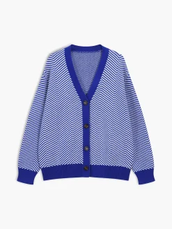 Discount Oversized Herringbone Cardigan Cardigans|Sweaters & Cardigans