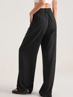 Best Oversized High Waisted Pleat Front Trousers Wide Leg|Pants