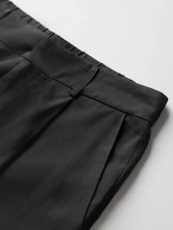 Best Oversized High Waisted Pleat Front Trousers Wide Leg|Pants