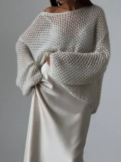 Discount Oversized Long Sleeve Sweater Sweater Tops|Sweaters & Cardigans