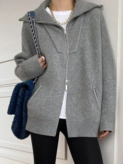 Outlet Oversized Open Collar Cardigan Cardigans|Sweaters & Cardigans