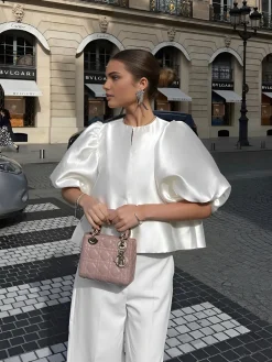 Discount Oversized Puff Sleeve Blouse Blouses & Shirts|Tops