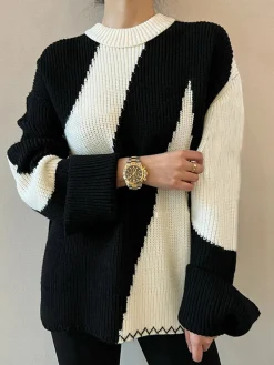 Clearance Oversized Zebrataur Sweater Sweater Tops|Sweaters & Cardigans