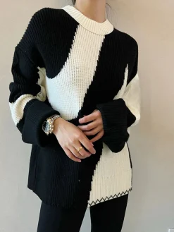 Clearance Oversized Zebrataur Sweater Sweater Tops|Sweaters & Cardigans