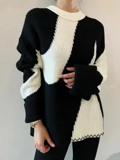 Clearance Oversized Zebrataur Sweater Sweater Tops|Sweaters & Cardigans