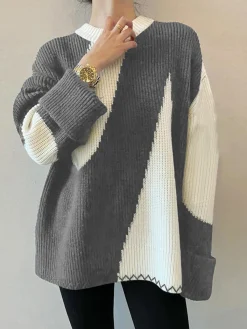 Clearance Oversized Zebrataur Sweater Sweater Tops|Sweaters & Cardigans