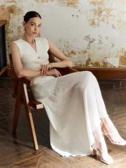 New Panel Pleated Maxi Skirt Skirts|Bottoms