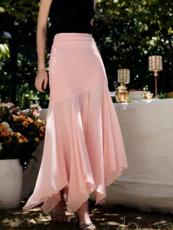 Hot Paneled Pleated Maxi Skirt Skirts|Bottoms