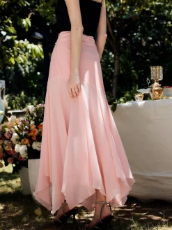 Hot Paneled Pleated Maxi Skirt Skirts|Bottoms