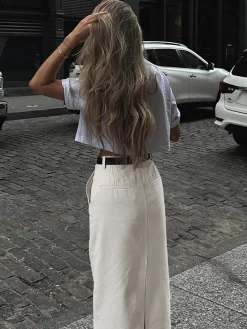Outlet Parisian Slit Maxi Skirt Skirts|Bottoms