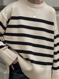 Outlet Parisian Stripe Sweater Sweater Tops|Sweaters & Cardigans