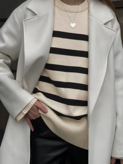 Outlet Parisian Stripe Sweater Sweater Tops|Sweaters & Cardigans