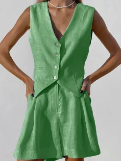 New Paros Cover Up Two Piece Shorts Set Shorts Sets|Shorts