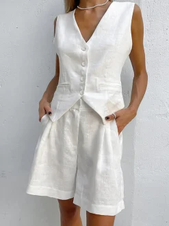 Online Paros Cover Up Two Piece Shorts Set Shorts Sets|Shorts