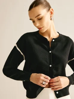 Outlet Patchwork Button Down Cardigan Cardigans|Sweaters & Cardigans