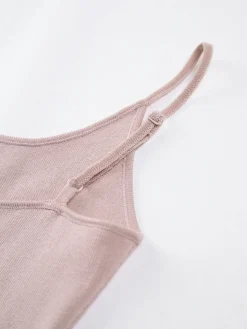Clearance Patchwork Cami Long Sweater Dress Sweater Dresses|Cocktail & Party Dresses