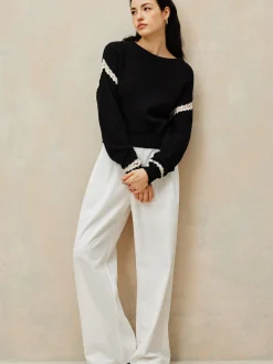 Best Patchwork Design Pullover Sweater Sweater Tops|Sweaters & Cardigans