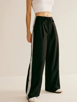 Clearance Patchwork High Waist Drawstring Pants Pants|Bottoms