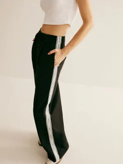Clearance Patchwork High Waist Drawstring Pants Pants|Bottoms