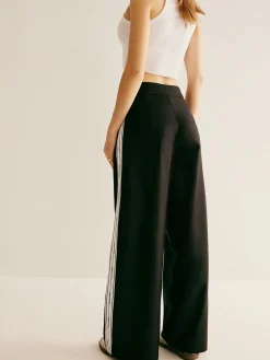 Clearance Patchwork High Waist Drawstring Pants Pants|Bottoms