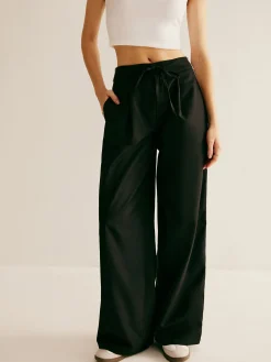 Clearance Patchwork High Waist Drawstring Pants Pants|Bottoms