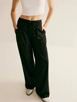 Clearance Patchwork High Waist Drawstring Pants Pants|Bottoms