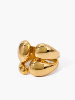 Hot 1pc Asymmetrical Chunky Open Ring Rings & Bracelets|Accessories