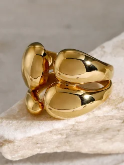 Hot 1pc Asymmetrical Chunky Open Ring Rings & Bracelets|Accessories