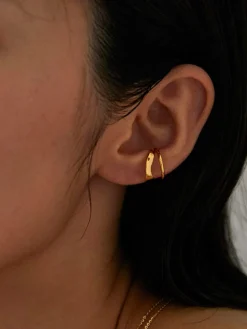 Best 1pc Irregular Double Layer Hoop Ear Clip Earrings|Accessories