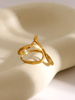 Clearance 1pc Irregular Whirl Open Ring Rings & Bracelets|Accessories
