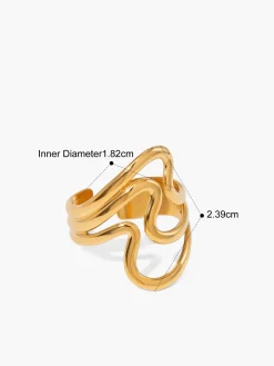 Discount 1pc Irregular Open Ring Rings & Bracelets|Accessories