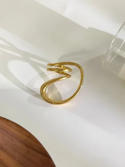 Hot 1pc Irregular Spring Twist Ring Rings & Bracelets|Accessories