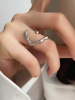 Clearance 1pc Minimalist Crescent Moon Ring Rings & Bracelets|Accessories